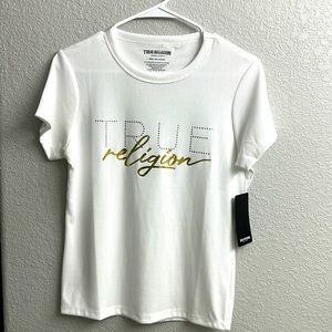 True Religion Rhinestone T shirt size M NWT